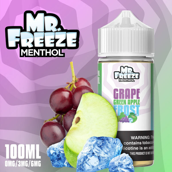 Grape Green Apple Frost Mr.Freeze E Liquids Grape Green Apple Frost Mr.Freeze E Liquids